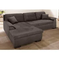 Home affaire Ecksofa BERGEN 267x178 cm, elegantes Design, whlw. mit Bettfunktion L-Form