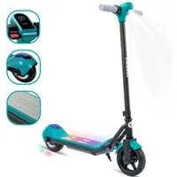 Vankel Elektro-Kinderroller 14 km/h, Licht & Bluetooth, 8-10km, ab 6 Jahren, E-Bremse, 6,5-Zoll E-Scooter für Kinder, 110W Motor, nur ca. 8 kg
