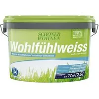SCHÖNER WOHNEN FARBE Wandfarbe Schöner Wohnen Wohlfühlweiss 2,5 Ltr. weiss, Mineral-Wandfarbe