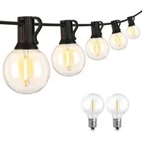Athlix LED-Lichterkette LED-Lichterkette Lichterkette Led Außen IP44 Wetterfest Wasserdicht, Wasserdicht Glühbirnen Warmweiß, IP44 Wetterfest, G40 LED