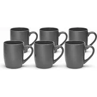van Well Becher Kaffeebecher 350 ml Malmö, 6 Stück, 6-tlg., Steingut, spülmaschinen- und mikrowellengeeignet