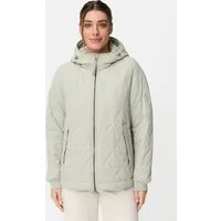 camel active Steppjacke mit Kapuze Langarm Markenlabel