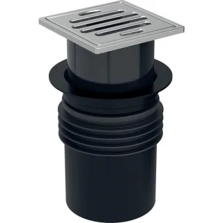 Geberit Varino Bodenablauf steckbar, d110, Schlitzrost 10 x 10 cm, 388060001 388060001