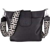 MIRROSI Umhängetasche Damen, Crossbody Bag, Echtleder Made in Italy (1 Tasche mit 1 oder 2 Gurte), verstellbaren Schulterriemen), 30x24,50x9cm (BXHXT) viel Stauraum