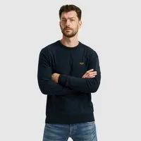PME LEGEND Rundhalspullover American classic Buckley knit mit Logo Stickerei