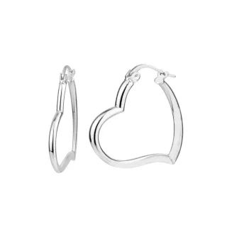 Damen Herz Ohrringe aus 925 Sterlingsilber BIPE033