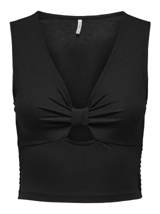 ONLY - ONLJANY S/L TWIST TOP JRS Black - Gr. - S