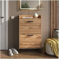 Vicco Schuhkipper Amber, Eiche Wotan, 59.8 x 100 cm mit 2 Fächern (1 St)
