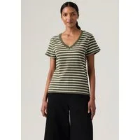 Levi's® V-Shirt PERFECT VNECK mit Mini-Batwing-Logostickerei