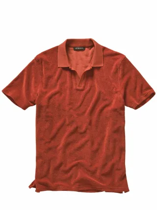 Mey & Edlich Herren Terry-Polo Blau 100 % Baumwolle (bio)