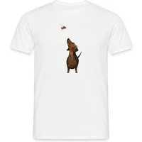 Spreadshirt T-Shirt Dackel mit Hummel Süßestes Dackel Geschenk Männer T-Shirt (1-tlg)