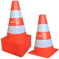 TikTakToo Pylone 10er Set Pylonen Verkehrshütchen (10 St), 18x12x12 (HxBxL)