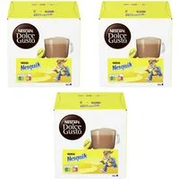 NESCAFE Kakao, Nescafe Dolce Gusto Nesquik Trinkschokolade 16 Kapseln 3er Pack