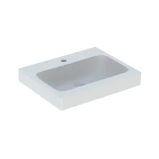 Geberit iCon Waschtisch 124062000 60 x 48,5 cm, mit Hahnloch, ohne Überlauf, weiß