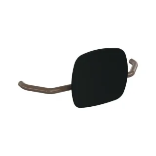 Hewi 801 Rückenstütze 801.51.907384 Wandabstand 230mm, Lehne tiefschwarz, umbra