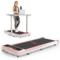 HOMEFITNESSCODE Laufband Tragbares Laufbänder – 2-in-1-Walkingpad Elektrisch (Transportrollen – Lauffläche 39 x 97 cm – Bis 120KG), 1–10 km/h einstellbar – Bürstenloser Motor 2,5 PS – mit LED-Display