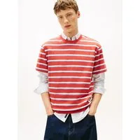 Tommy Jeans T-Shirt TJM LABEL Relaxed fit, Jersey, Rundhals