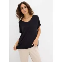 bonprix T-Shirt Oversize-Passform, V-Ausschnitt, für Frühling und Sommer