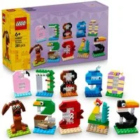 LEGO® Geburtstagszahlen (40807), LEGO Iconic Konstruktionsspielsteine, (281 St), Made in Europe
