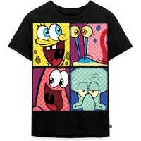 Spreadshirt T-Shirt SpongeBob Schwammkopf Patrick Gary Thaddäus Kinder Premium T-Shirt (1-tlg)