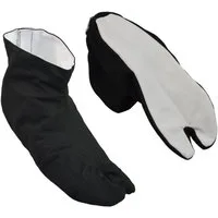 BAY-Sports Japanische Tabi Schuhe mit Stoffsohle Indoor Ninja Kung Fu Japan Boots Jikatabi Marugo Slipper (Kampfkunst, Freizeit, Sport) Aikido, Tai Chi, Meditation