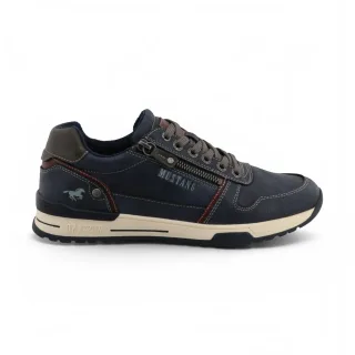 Mustang Herren Marineblaue Kunstleder-Sneakerschuhe – M0281006