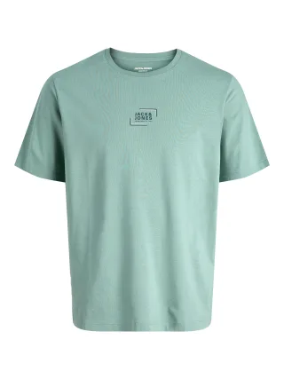 JACK&JONES - JJCORP GRAPHIC TEE SS O-NECK LN Mineral Blue - Gr. - L