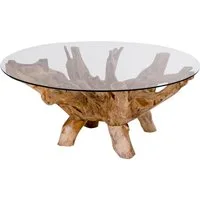 House Nordic Couchtisch in Natur, Teak - 110x50x110cm (BxHxT)