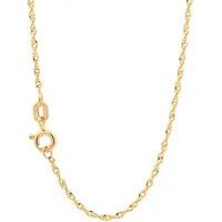 HOPLO Goldkette Goldkette Singapurkette Halskette Breite 1,6 mm 36 cm 333-8 Karat Gold, Made in Germany