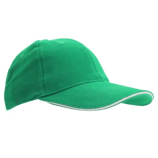 SOLS Unisex Buffalo Baseballkappe (Kellygrün/Weiß)