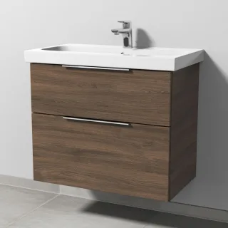 Sanipa 3way Waschtischunterbau zu Geberit iCon Light Waschtisch mit 2 Auszügen, Eiche-Arizona UM57280