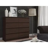 Raumhirsch Furniture Kommode mit 8 Schubladen 138 cm breit Holz Schrank, (viele Farbvarianten - Maße: 138 x 90 x 40 cm) - Hochwertig & stabil
