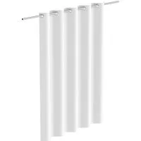 Eisl Duschvorhang Mosaik WHITE Breite 180 cm, waschbarer Antischimmel Vorhang mit wasserdichter Beschichtung