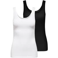 ONLY Tanktop ONLLIVE LOVE S/L TANK TOP 2-PACK CS JRS (Packung, 2-tlg)