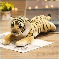 Tinisu Plüschfigur Tiger, Leopard und Löwe Plüschtier - Weiches Kuscheltier Stofftier
