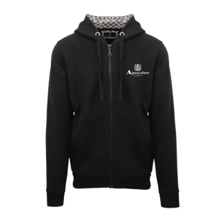 Aquascutum - "Active" Hoodie mit durchgehendem Reißverschluss für Herren (Schwarz)
