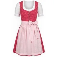 Nübler Dirndl Kinderdirndl Flores in Pink - Rocklänge