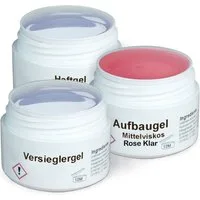 GS-Nails UV-Gel Set 3 x 15ml rose klar, Mit Gilbschutz