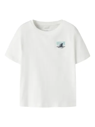 NAME IT - NMMFLAPZ SS NREG TOP BOX Bright White - Gr. - 110