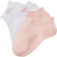 BOSS Sneakersocken 2P AS Logo CC W (Packung, 2-Paar, 2er Pack) mit Logoschriftzug
