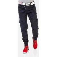 Cipo & Baxx 5-Pocket-Jeans Jeans mit tollen Cargotaschen, CD690