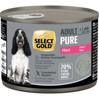 SELECT GOLD Pure Adult Pferd 24x200 g
