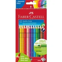 Faber-Castell Buntstift Faber-Castell Buntstifte Jumbo Grip 12er Set mit Spitzer