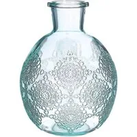 NaDeco Dekovase Kugelvase Bologna Größe h.17 cm Ø 12.5 cm, in Hellblau Kugelflasche