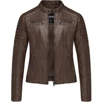 REPUBLIX Lederjacke SKYE Echtleder Damen Biker Zipper Jacke