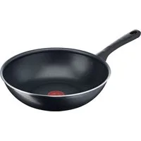 Tefal Wok Day by Day, Aluminium, Antihaftversiegelung, Thermo-Spot Temperaturanzeiger, 28 cm