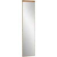Vito Garderobenspiegel CAMBRA, Wildeiche Dekor, Wildeiche massiv lackiert, Spiegelglas, B 30 x H 127 x T 2 cm