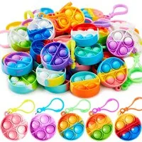 FELIXLEO Schlüsselanhänger Set 30 Stück Mini Fidget Spielzeug Kindergeburtstag Mitgebsel Set (1-tlg)