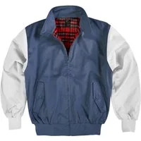 normani Blouson Herren Harrington Jacke Retro Blouson English Style mit kariertem Innenfutter Karofutter