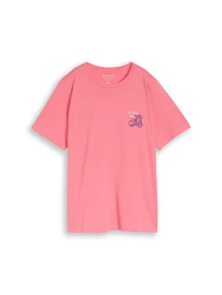 Tom Tailor - Plus Size - T-Shirt mit Print soft fuchsia pink - Gr. - 46